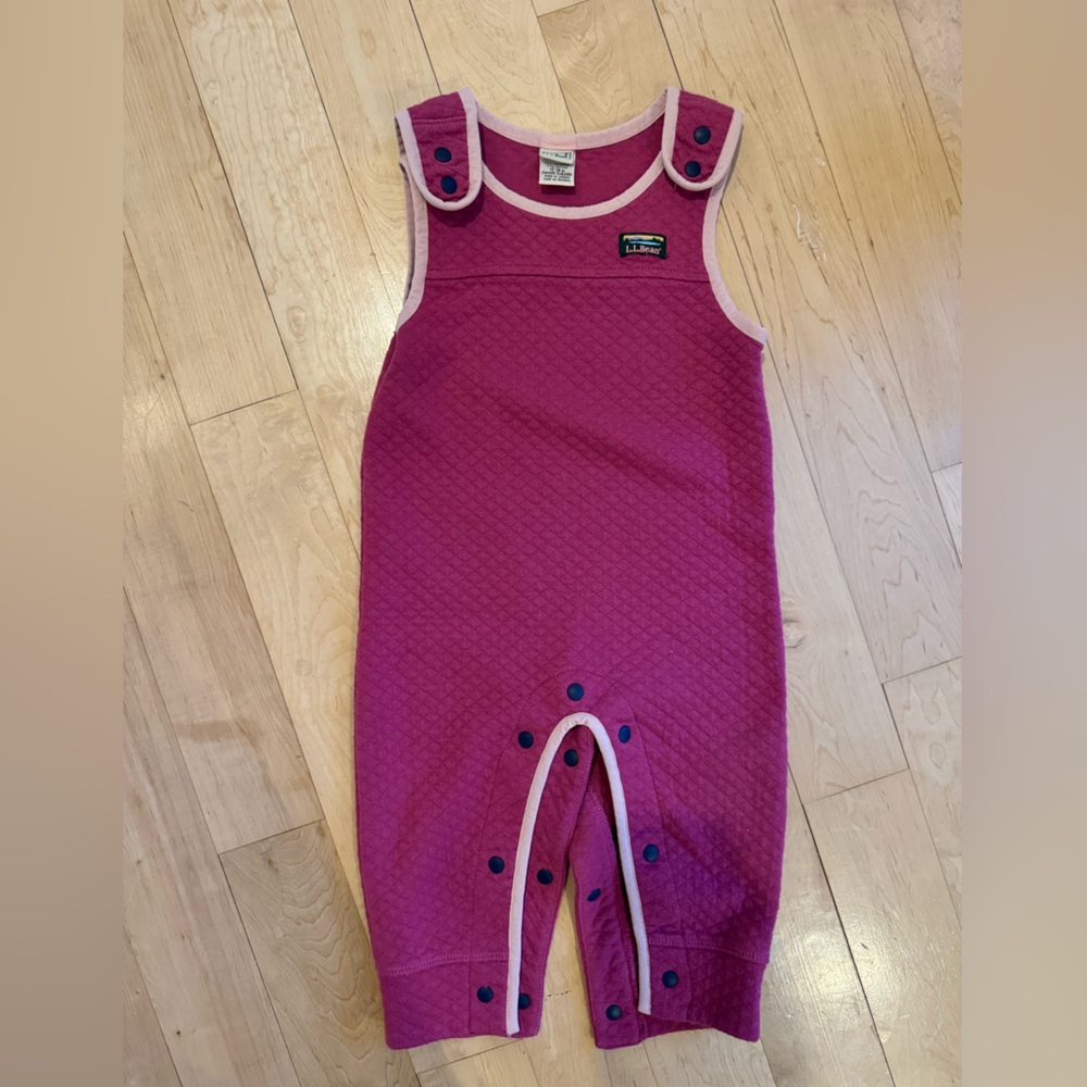 LL Bean infant quilted romper 12-18 months